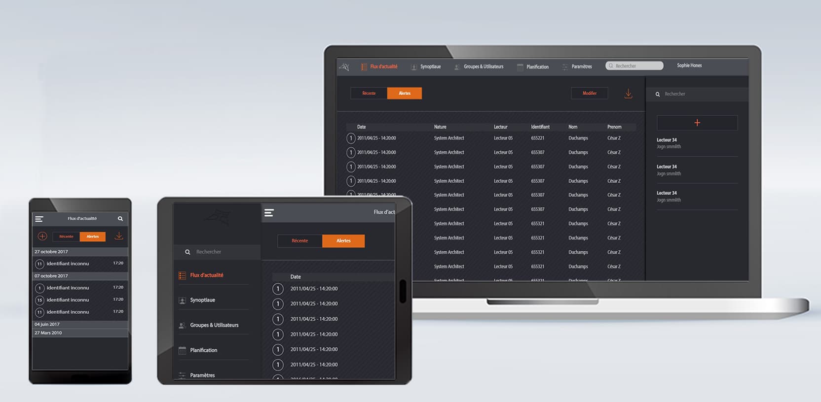 Visor Web Interface screenshot